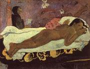 Paul Gauguin The mind watches Cloth oil painting artist